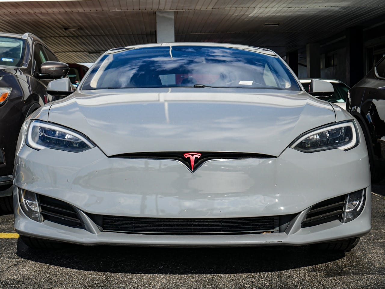 Tesla vehicle protected with Paint Protection Film in Sterling Heights, MI, by TintedAF for long-lasting durability