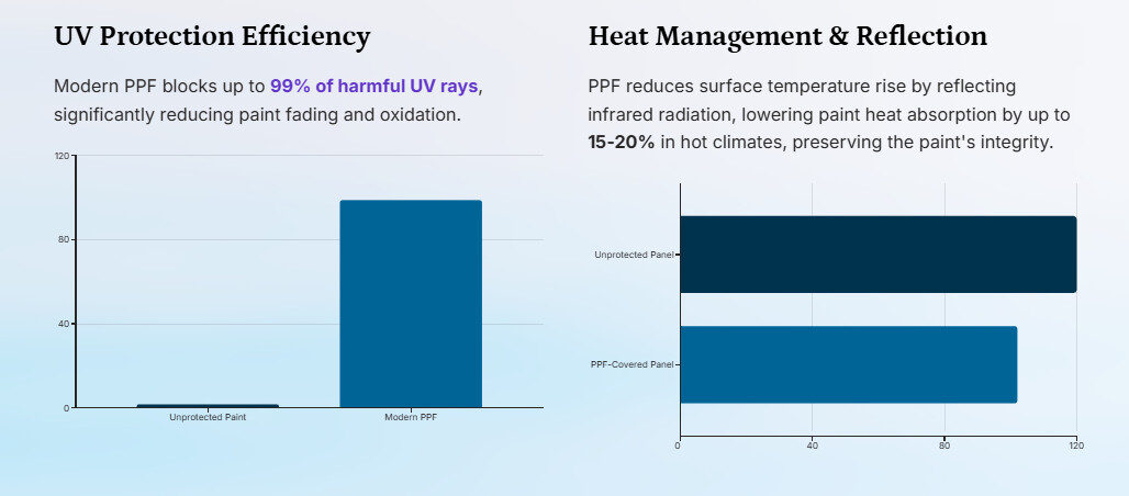 Happens to Paint Protection Film Under Extreme Heat and Sun Exposure