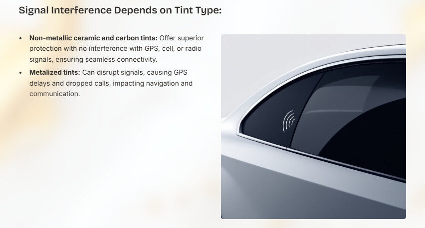Signal Interference Depends on Tint Type